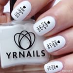 Our Favorite Things: Keep Calm and Say I Do Nail Decals by YRNAILS. #diywedding #bridetobe